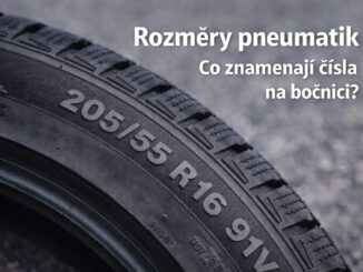Detail bočnice pneumatiky s rozměrem a dalšími údaji – co znamenají čísla na bočnici